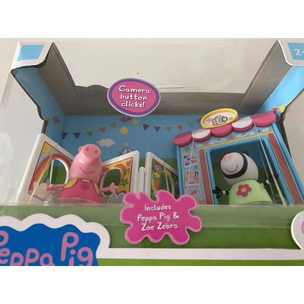 Peppa Pig Photo Booth Playtime Playset Peppa Pig & Zoe Zebra‎ NEW Sealed